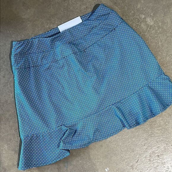 Lady Hagen Women's Overlap Ruffle Golf Skort Skirt Shorts Navette Blue B22 - Picture 7 of 9